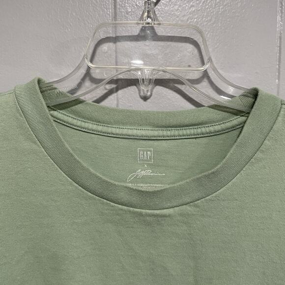 Gap x Jeff Divine Mens Retro Surfing Pocket Tee Size XL Green Large Back Graphic - Picture 4 of 8